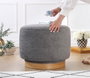 Atelier Del Sofa Puf Gris Giratorio 360°